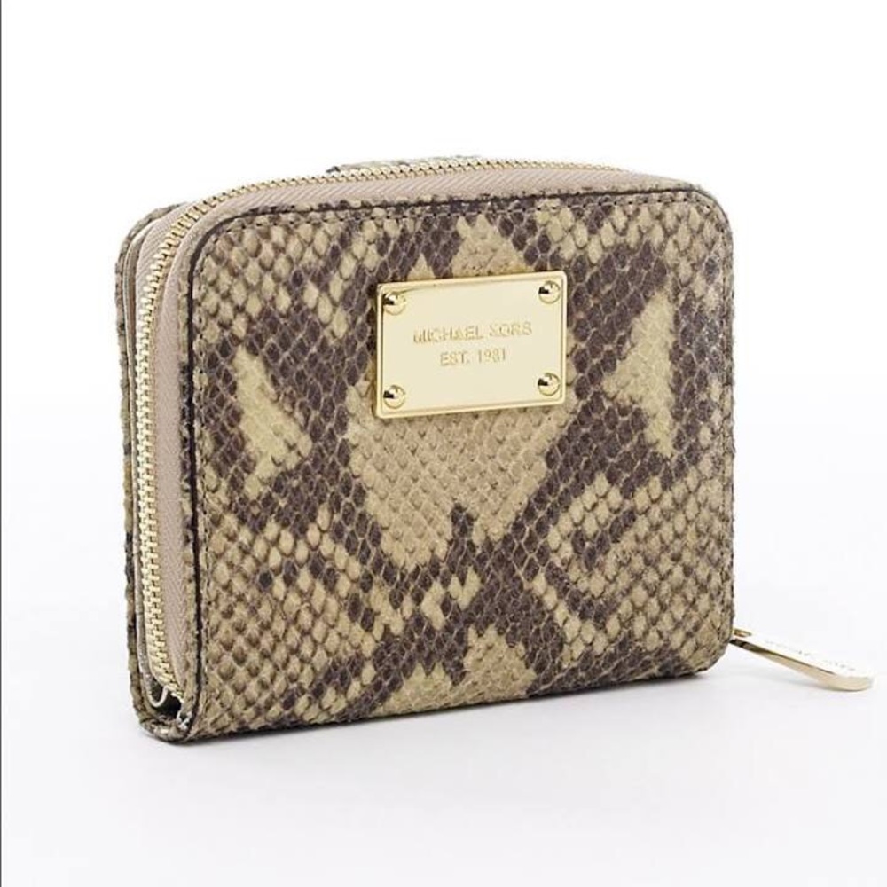 Michael Kors snakeskin wallet
